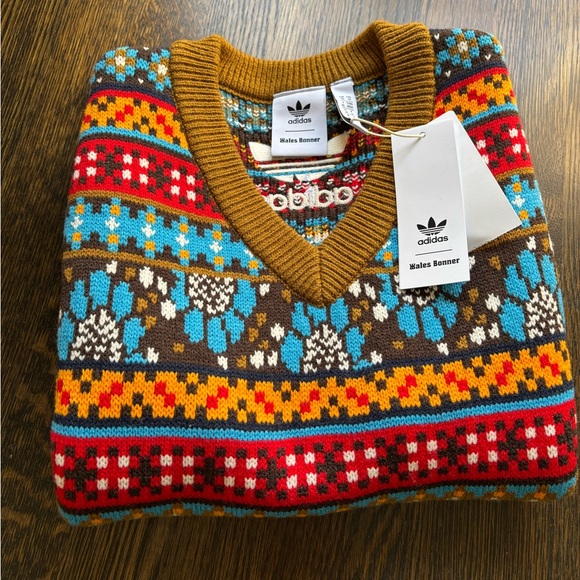 Wales Bonner X Adidas multi colored vest